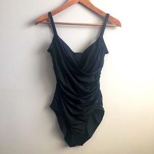 Jantzen Draped Criss-crossed Swimsuit